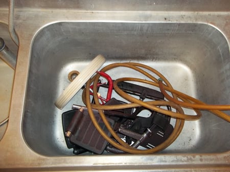 Little Used Outlet in old sink 