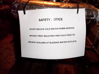 hot water risk assessment