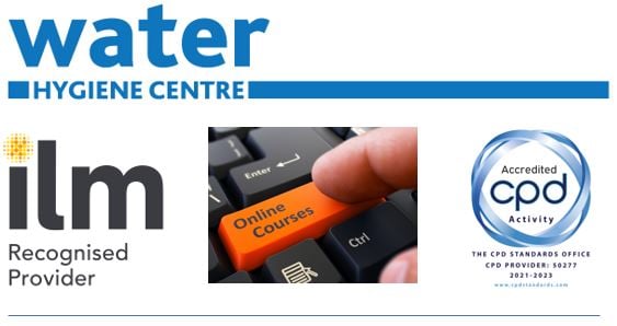 black keyboard with orange button saying 'online courses' with ILM & CPD logo