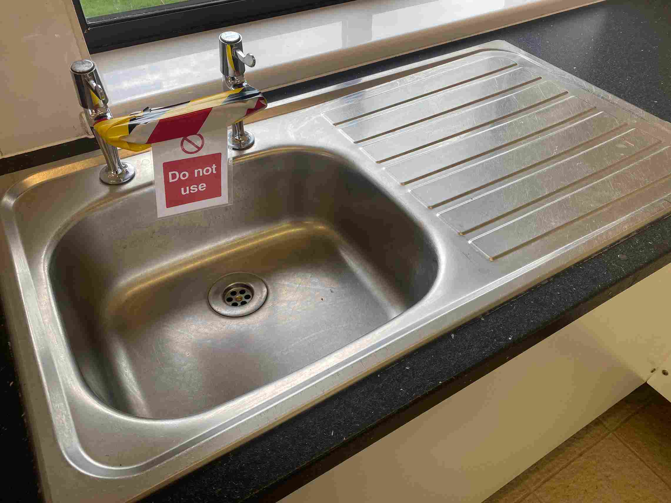 out of use sink