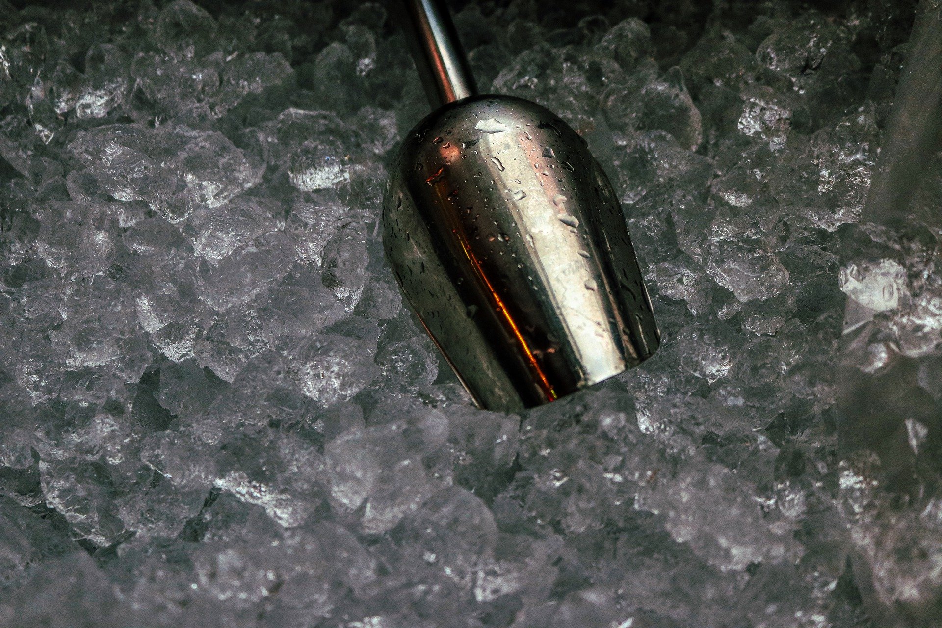 close up shot of crushed ice