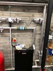 Quick fill connection to heating
