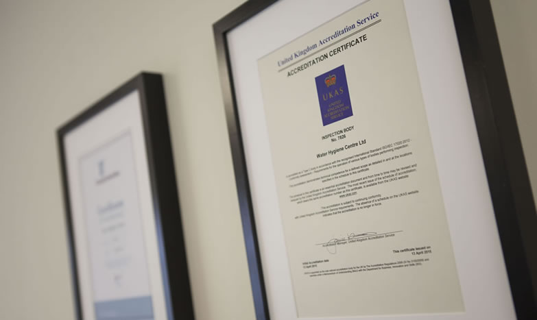 cert on a white wall