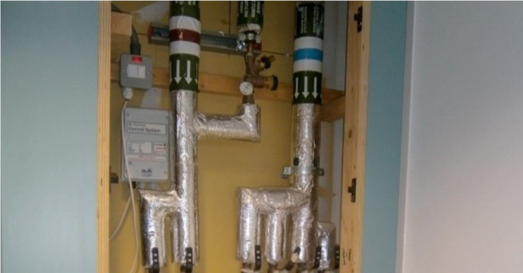 image of open pipe work 