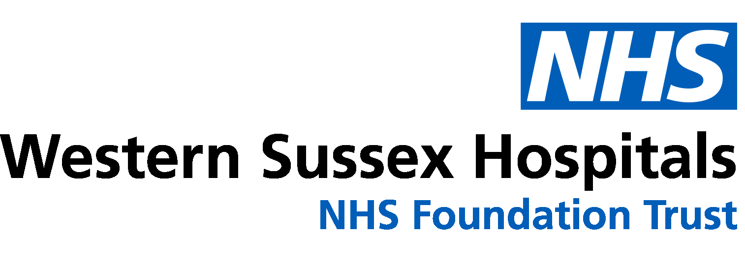 Western sussex hospitals NHS trust logo blue